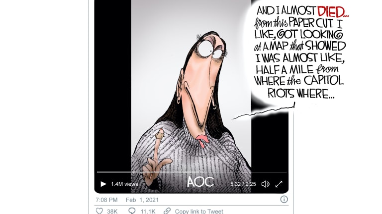 AOC Cries Out For Attention 02-9-21