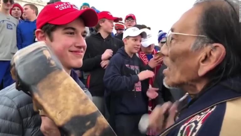 Mother of Disrespectful Teen in MAGA Hat Blames 'Black Muslims' For Son's Act