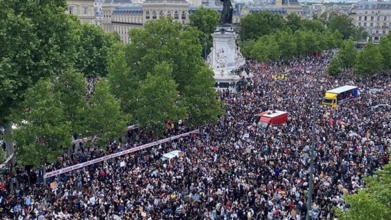George Floyd Protests: Tens of Thousands Take To The Streets in Paris