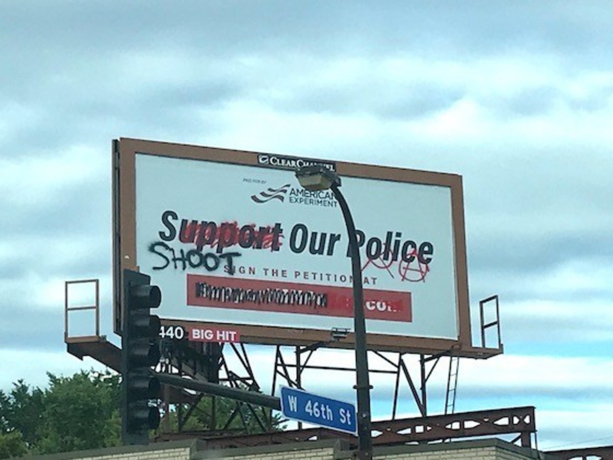 SupportMNPolice.com billboard